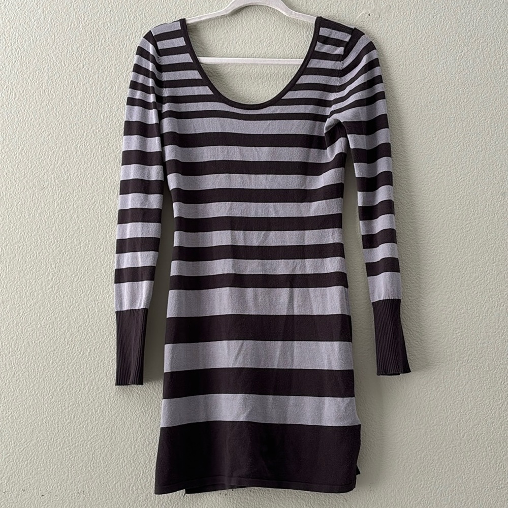 Derek Heart Striped Dress